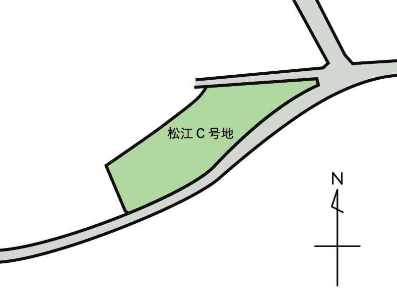 豊前市松江C号地 区画図