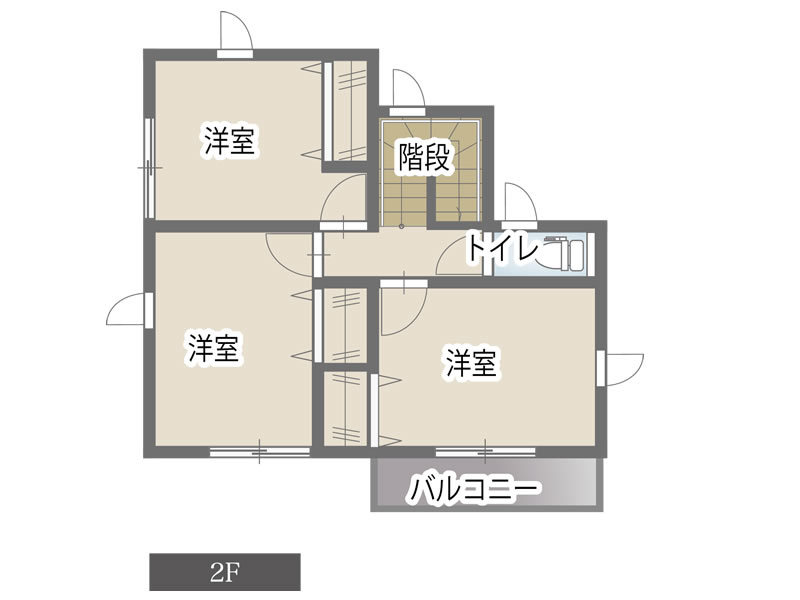 グレインヒルズ桂川 5-3 間取図2F