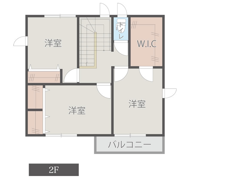 グレインヒルズ桂川 5-5 間取図2F