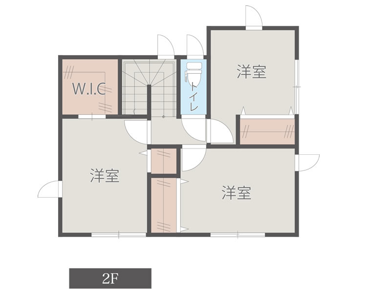 グレインヒルズ桂川 5-6 間取図2F