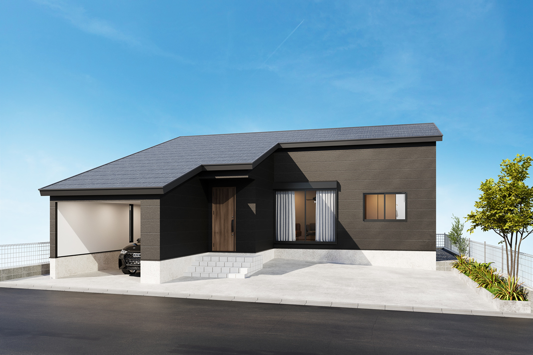 インナーガレージの家